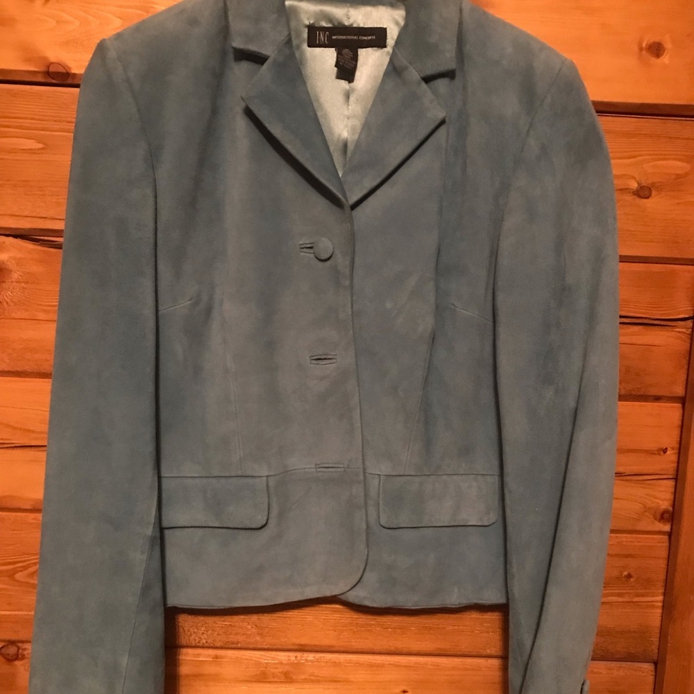 ***SOLD*** INC Blue Suede Jacket